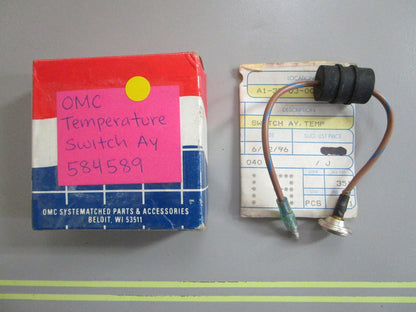 *NEW OEM* 0820 OMC Johnson Evinrude Temperature Switch Ay 584589 0584589
