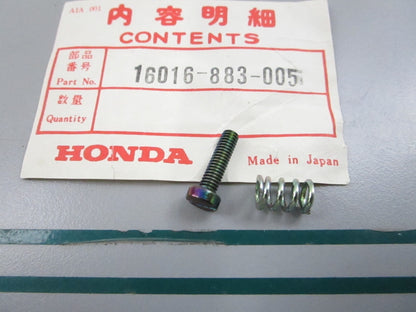 NEW OEM 16016-883-005 Honda Screw Set 0810