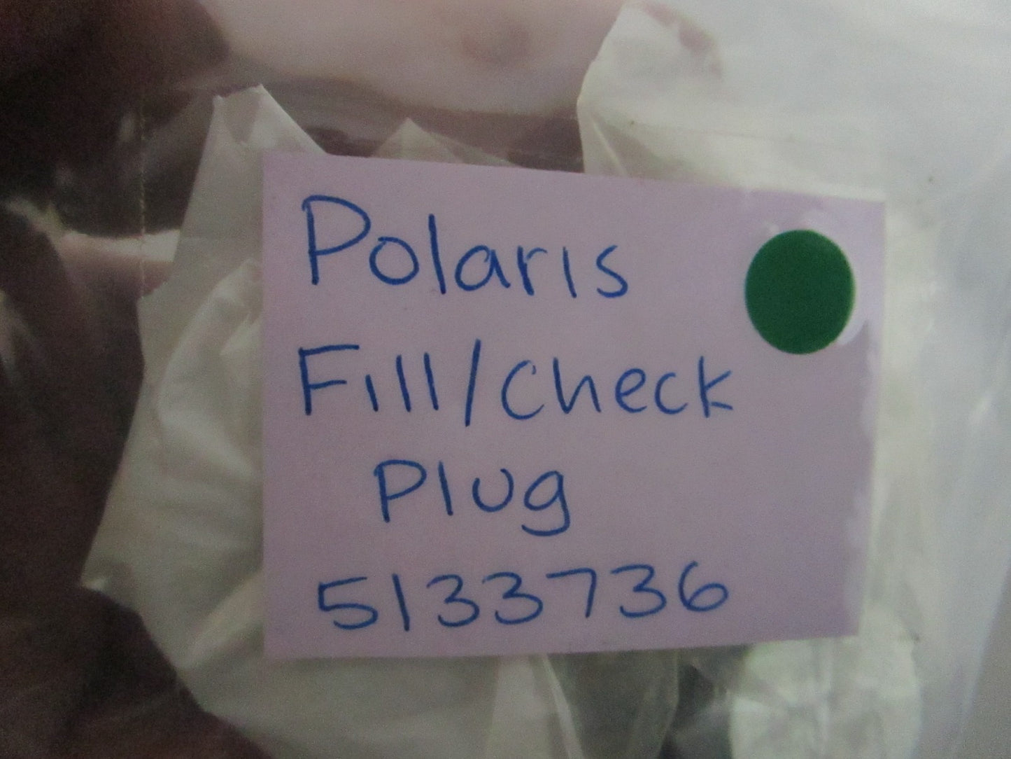 NEW OEM 5133736 Polaris Fill/Check Plug 0810