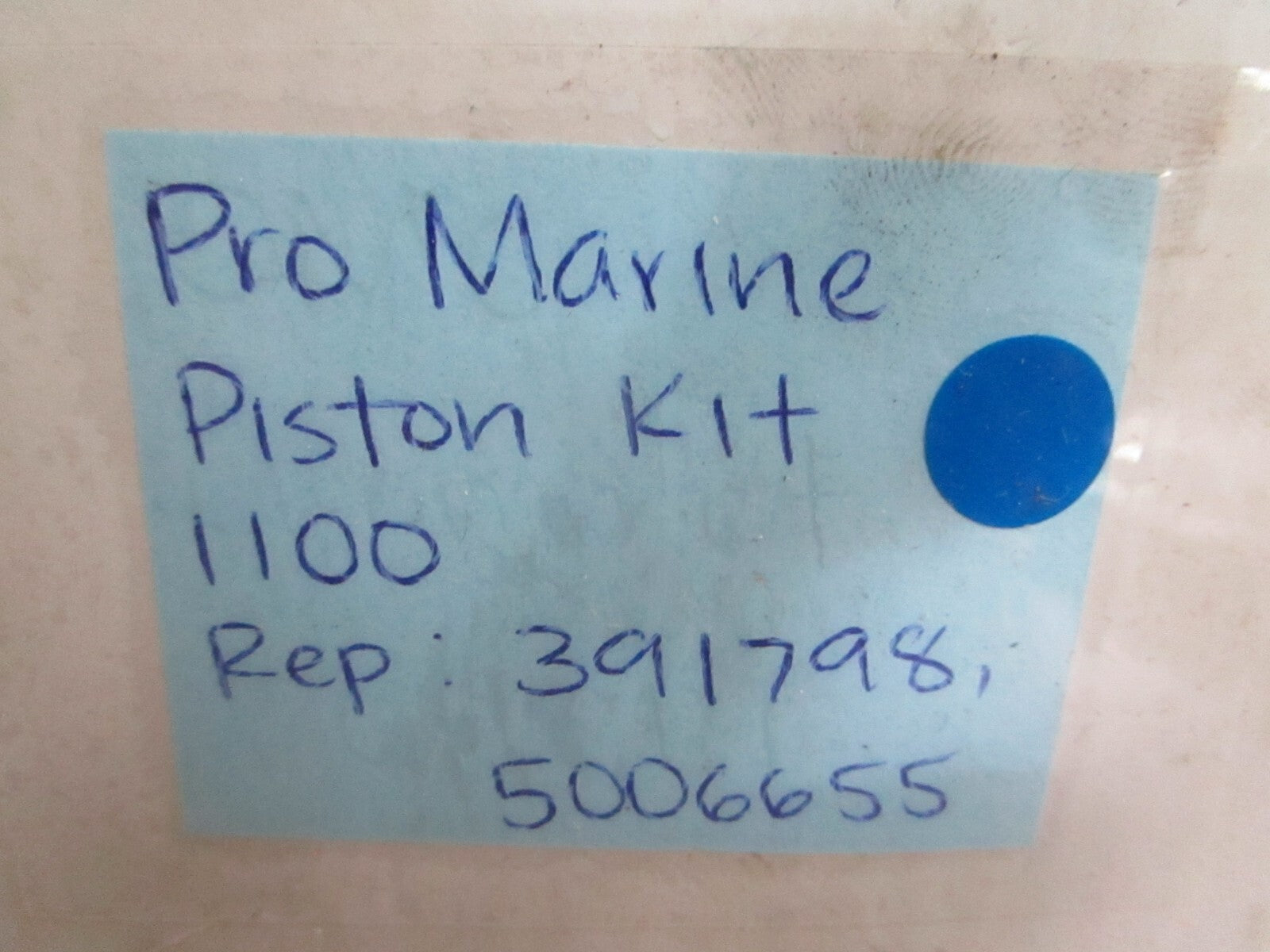 *NEW* 0820 Pro Marine Piston Kit 1100 Rep: 391798 5006655
