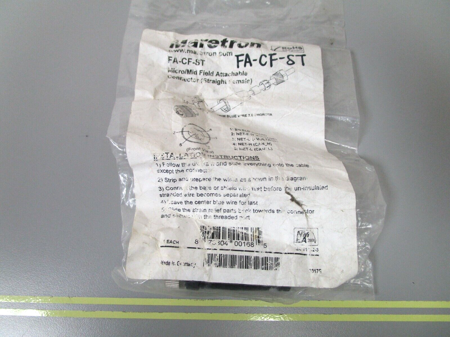 *NEW* 0750 Maretron MICRO/MID FIELD ATTACHABLE CONNECTOR (FEMALE) FA-CF-ST