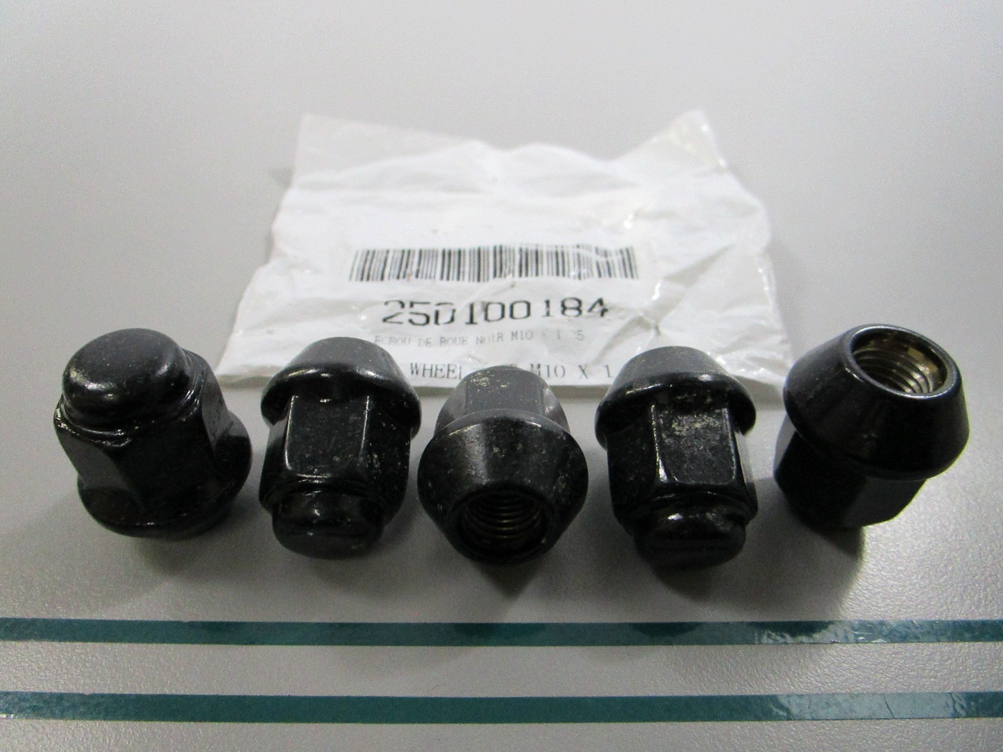 NEW OEM (LOT OF 5) 250100184 Can-Am Black Wheel Nut 0810