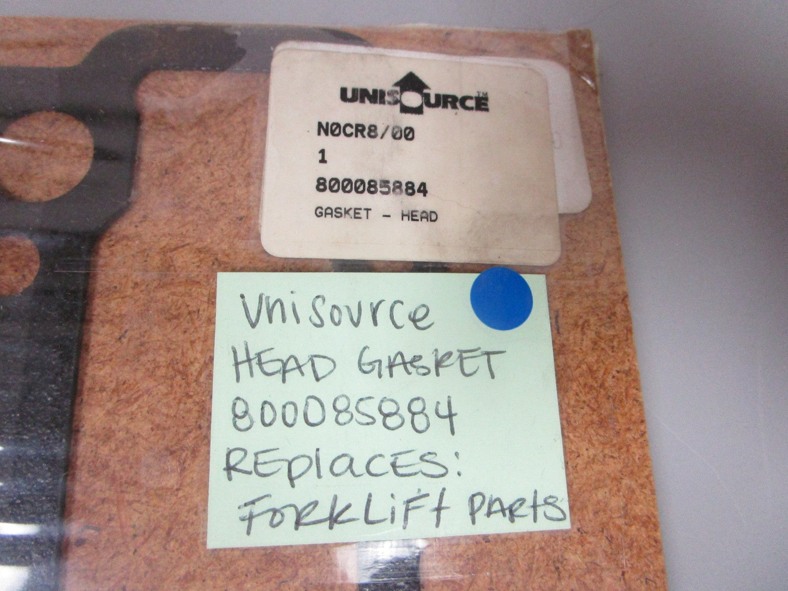 *NEW* 0720 Unisource Head Gasket 800085884 Replaces: Forklift Parts
