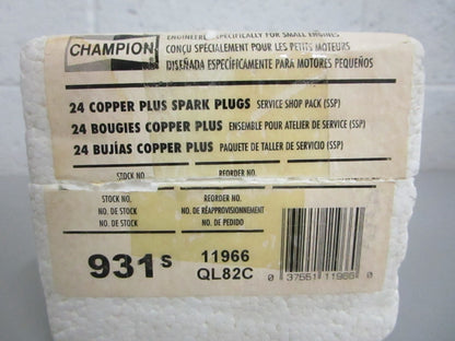 NEW OEM (LOT OF 24) QL82C Champion Spark Plug 0820