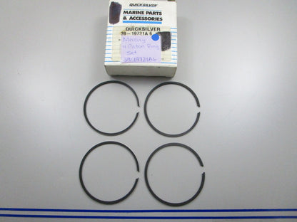 *NEW OEM* 0810 Mercury Quicksilver 4 Piston Ring Set 39-19721A6