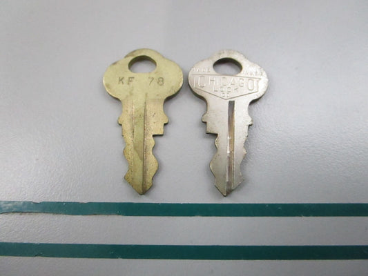 NEW OEM (LOT OF 2) 501593 0501593 OMC Johnson Evinrude KF78 Ignition Key 0810