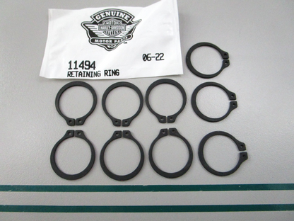 NEW OEM (LOT OF 9) 11494 Harley Davidson Retaining Ring 0810
