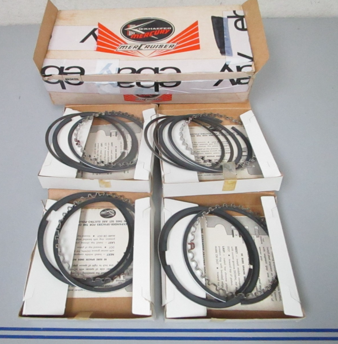 *NEW OEM* 0720 Mercury Kiekhaefer Piston Ring Set 39-34479