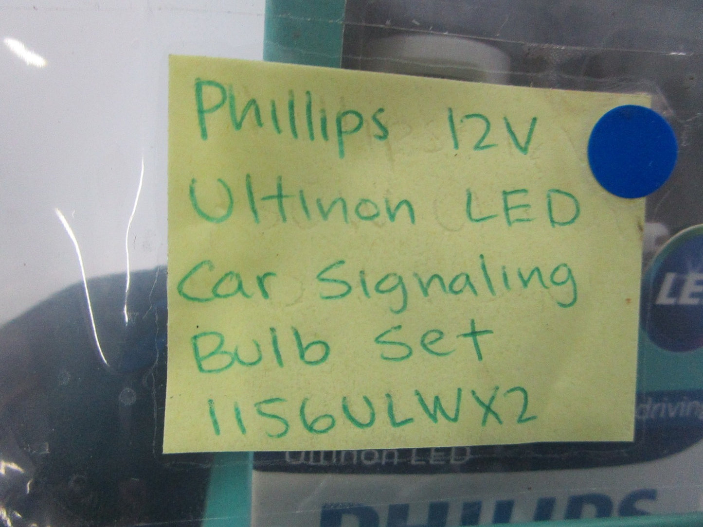 *NEW OEM* 0810 Phillips 13V Ultinion LED Car Signaling Bulb Set 1156ULWX2