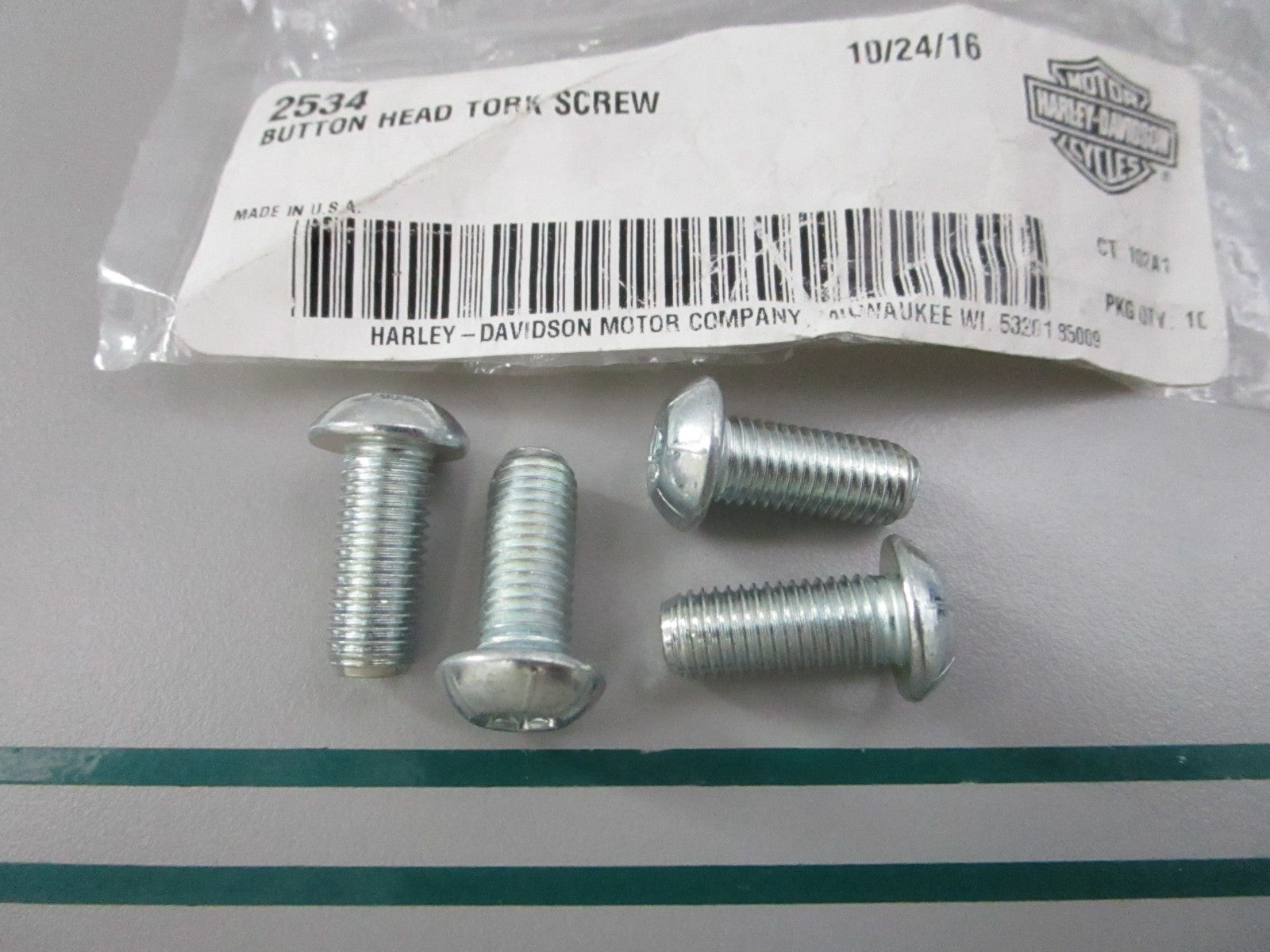 NEW OEM (LOT OF 4) 2534 Harley Davidson Screw 0810