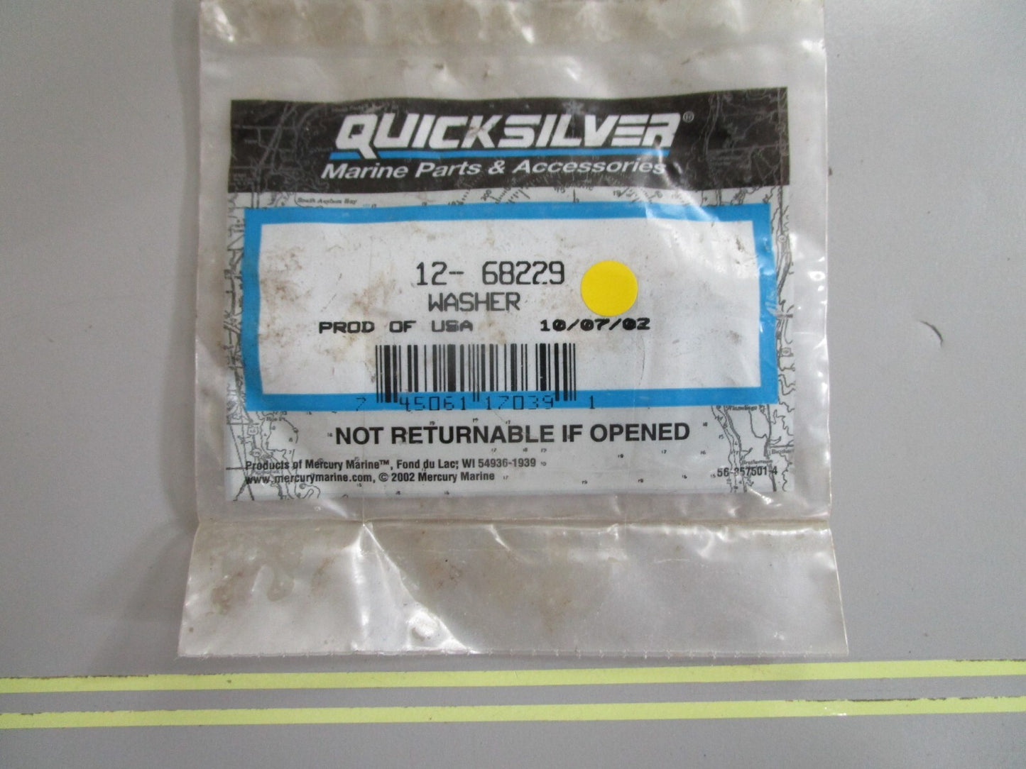 *NEW OEM* 0810 Mercury Quicksilver Washer 12-60229