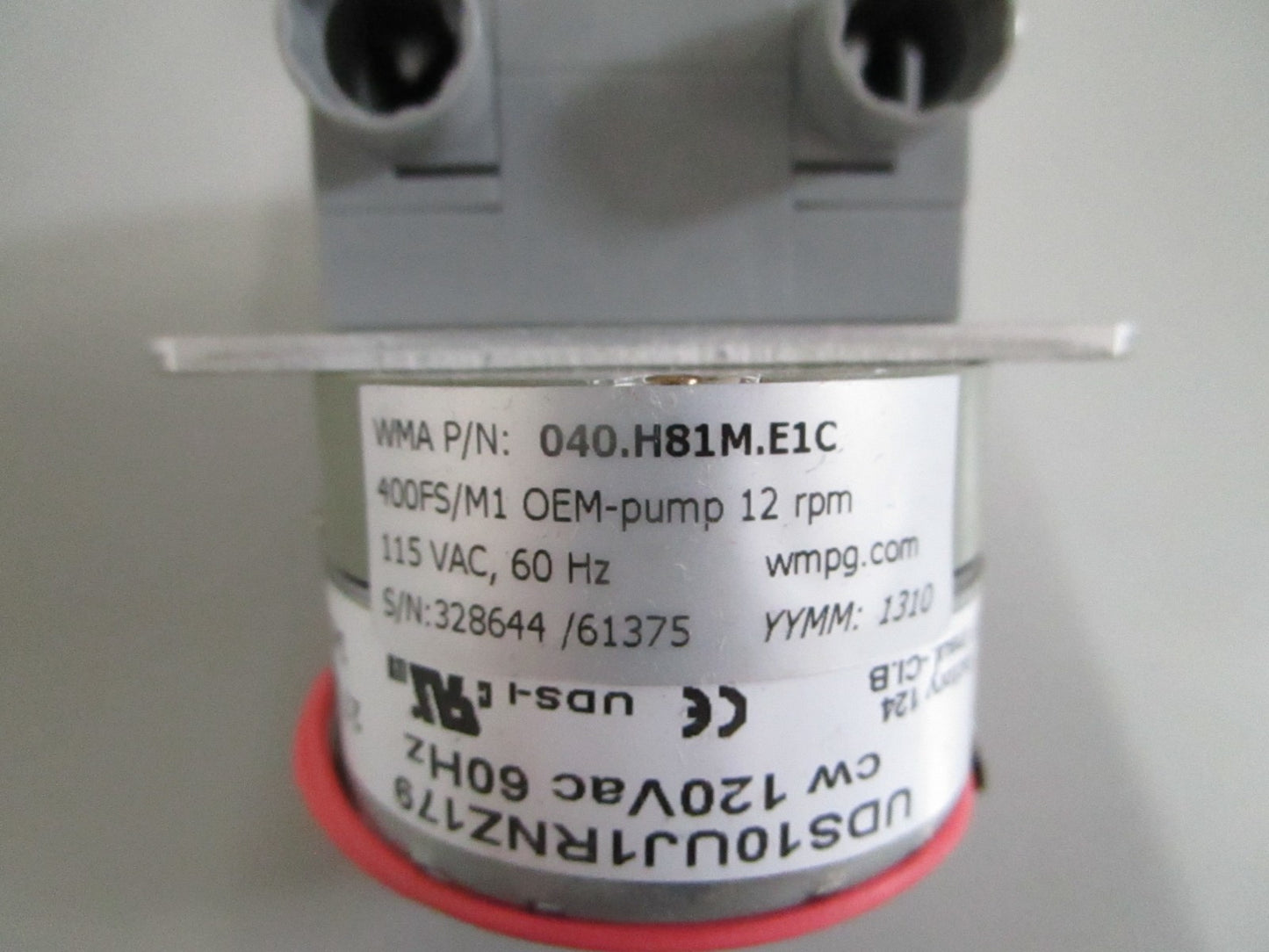Watson-Marlow 040.H8IM.E1C Panel Mount Peristaltic Pump Head NEW OEM 0820
