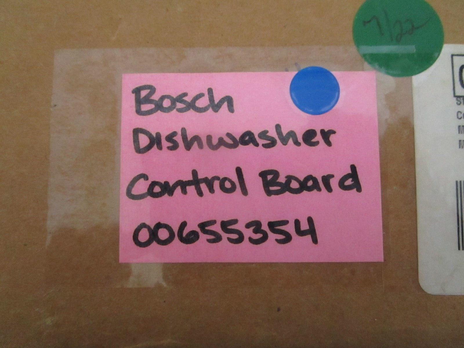 NEW OEM 00655354 Bosch Dishwasher Control Board 0820