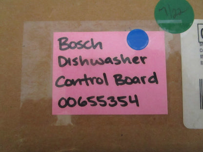 NEW OEM 00655354 Bosch Dishwasher Control Board 0820