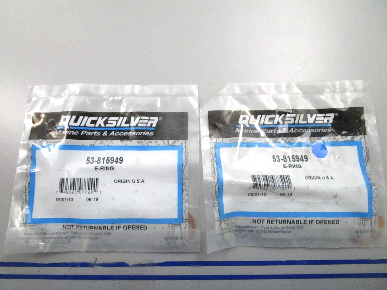 *NEW OEM* (LOT OF 2) 0810 Mercury Quicksilver E-Ring 53-815949