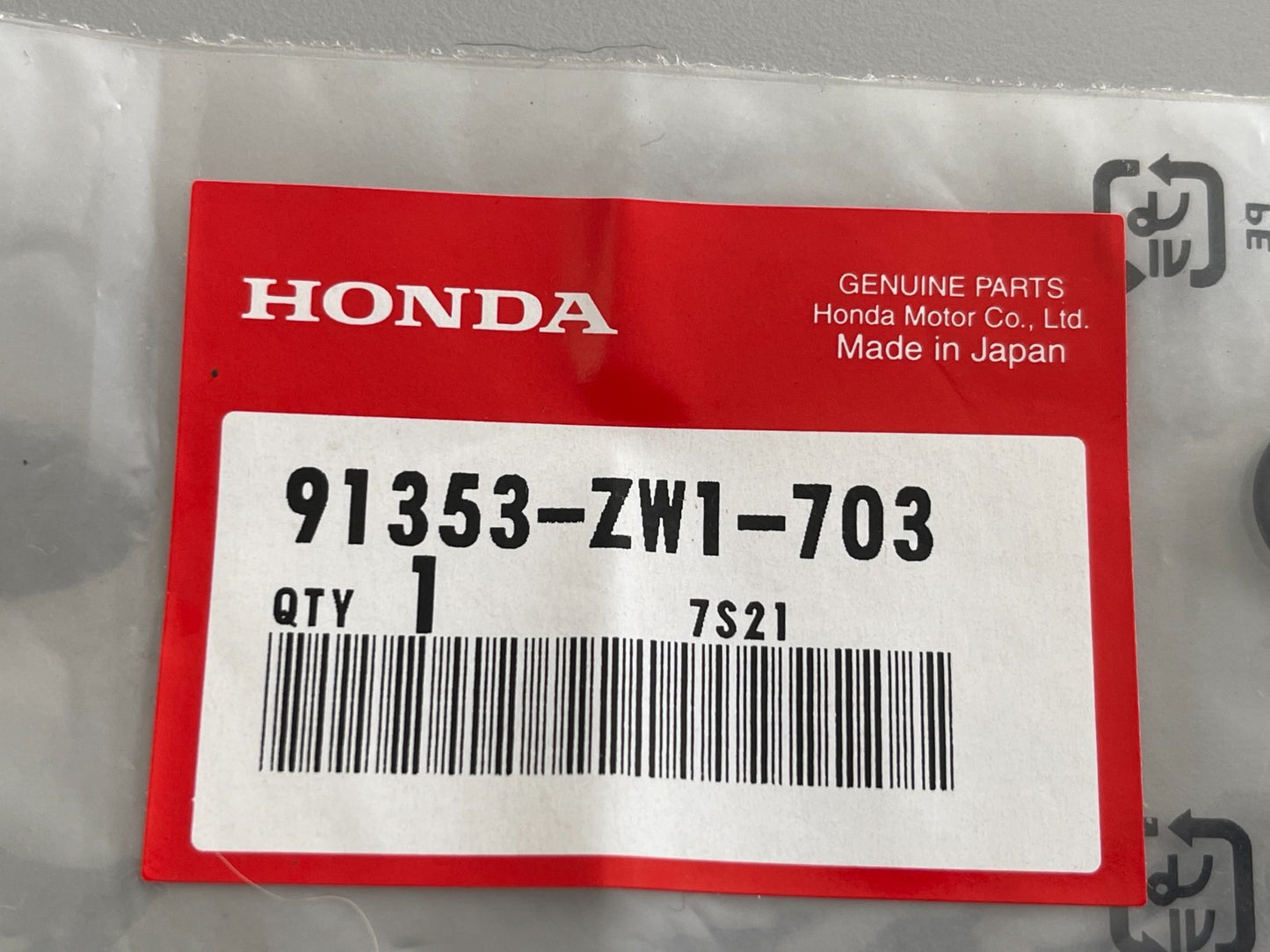 NEW OEM 91353-3W1-703 Honda O-Ring 0810