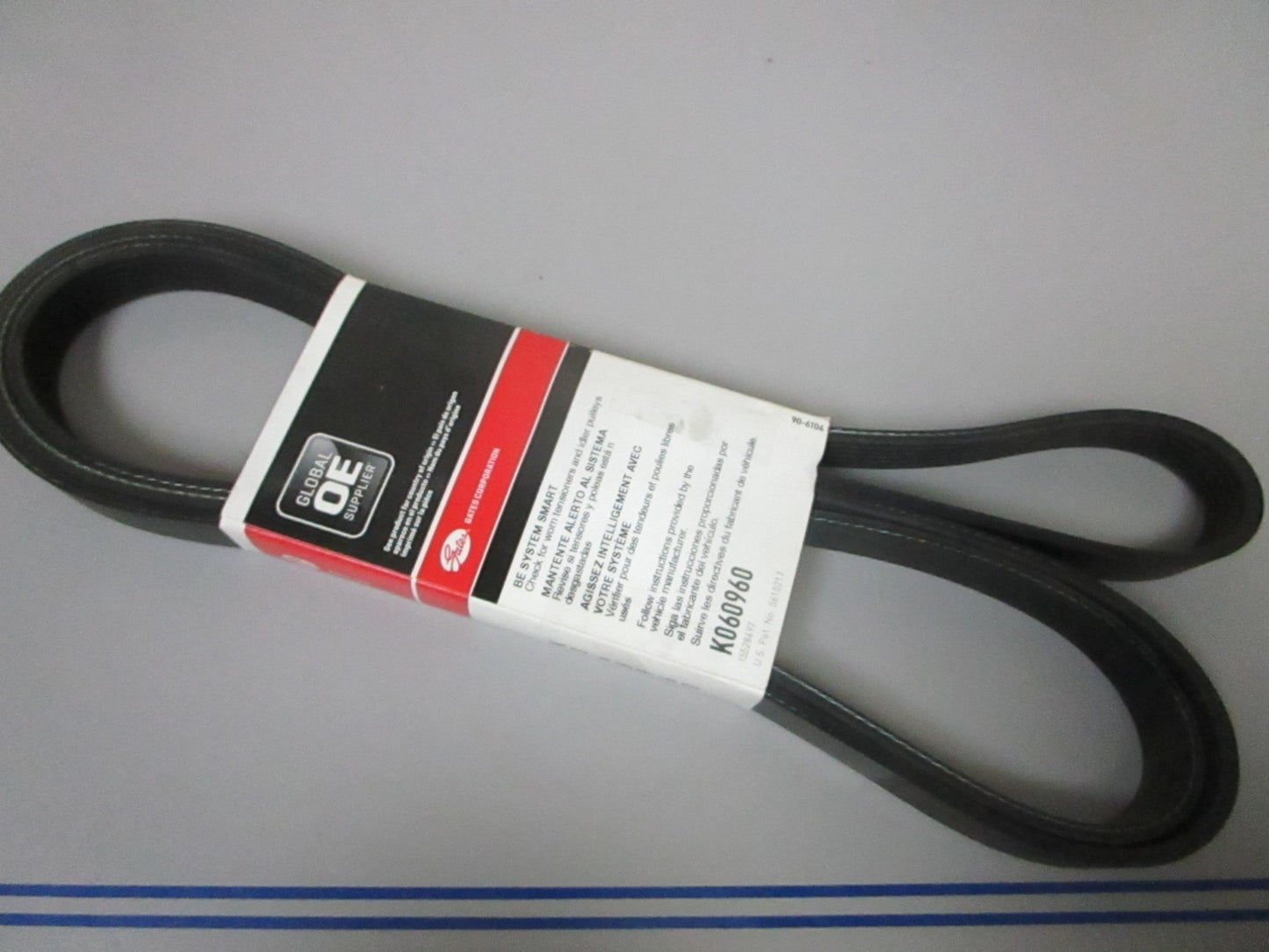 NEW K060960 Gates Micro-V 13/16" x 96 ⅝" Serpentine Belt 0720