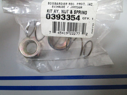 NEW OEM 393354 0393354 OMC Johnson Evinrude Nut Spring & Spacer Kit 0720