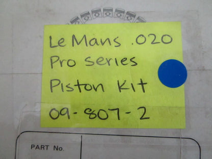 NEW OEM 09-807-2 LeMans Pro Series .020 Piston Kit 0820
