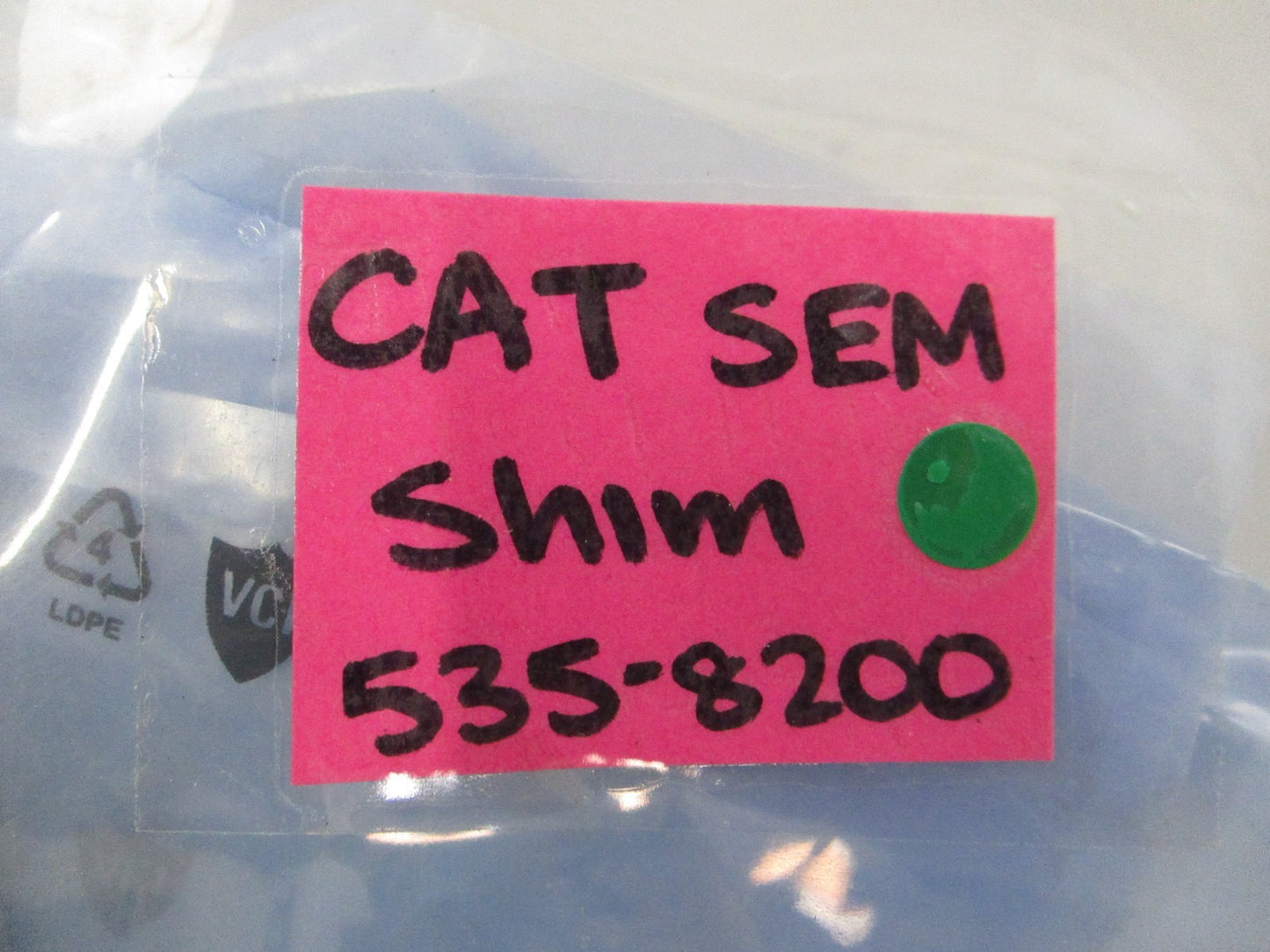 NEW OEM (LOT OF 2) 535-8200 CAT SEM Shim 0810