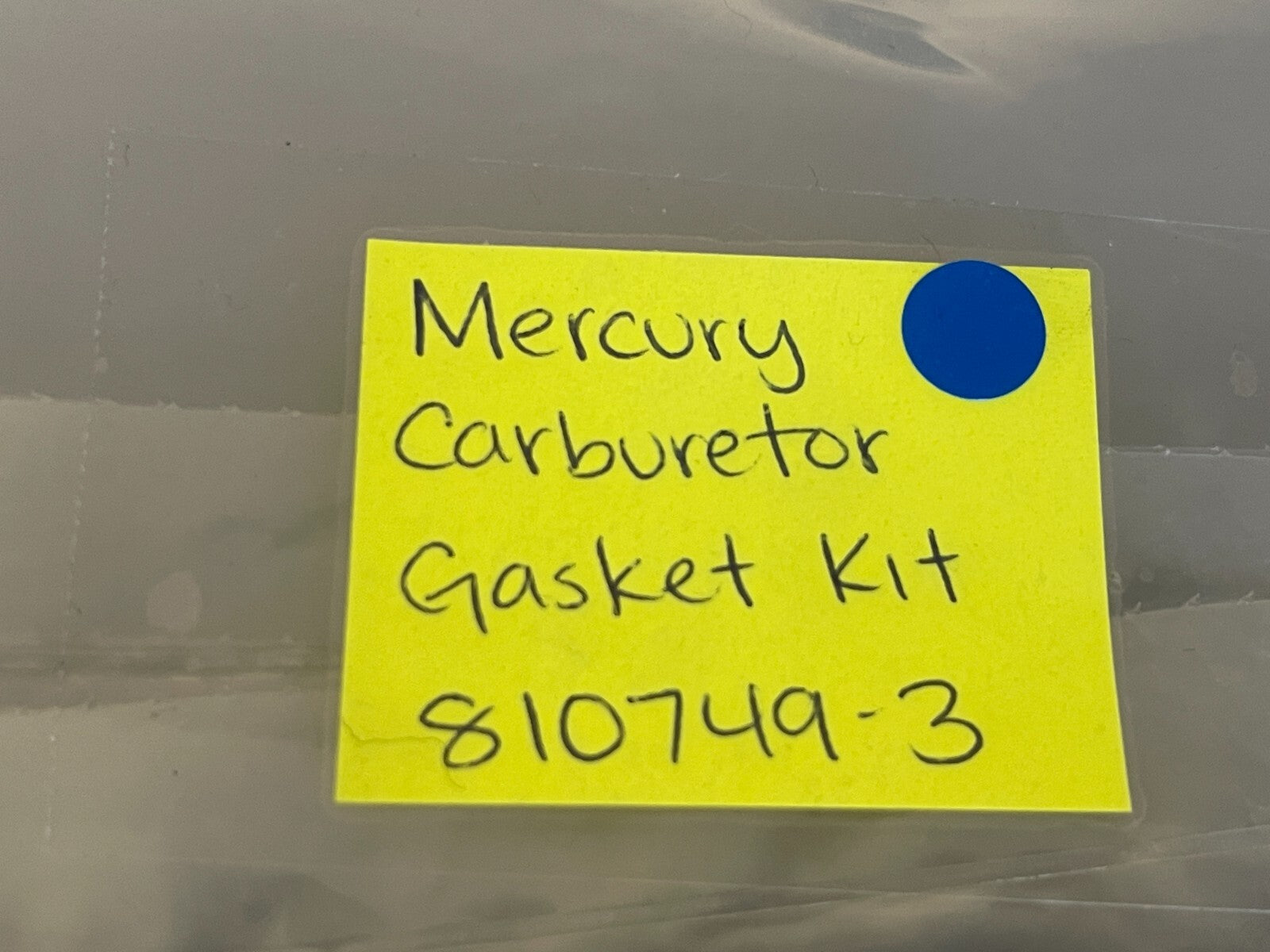 *NEW OEM* 0810 Mercury Quicksilver Carburetor Gasket Kit 810749-3