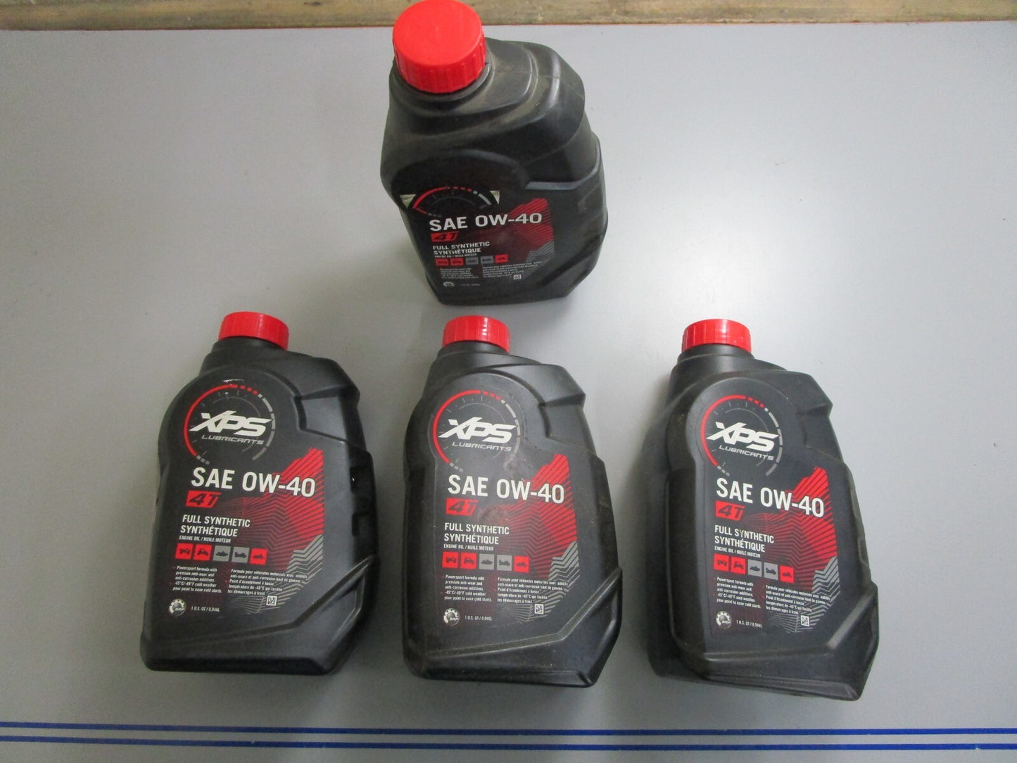 *NEW OEM* (LOT OF 4) 0820 BRP Ski-Doo XPS Full Synthetic Oil SAE-0W-40 779139
