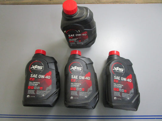 *NEW OEM* (LOT OF 4) 0820 BRP Ski-Doo XPS Full Synthetic Oil SAE-0W-40 779139