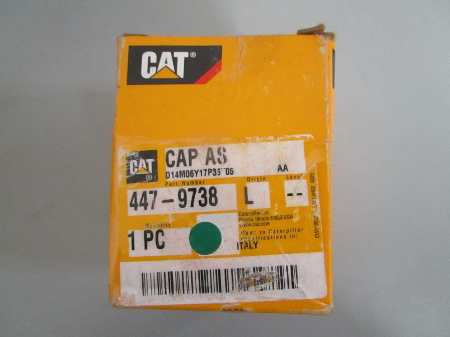 Caterpillar 447-9738 Cap Assy Heavy Equipment NEW OEM 0820