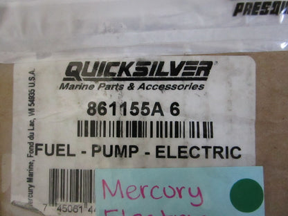 NEW OEM 861155A6 Mercury Quicksilver Electric Fuel Pump 0820