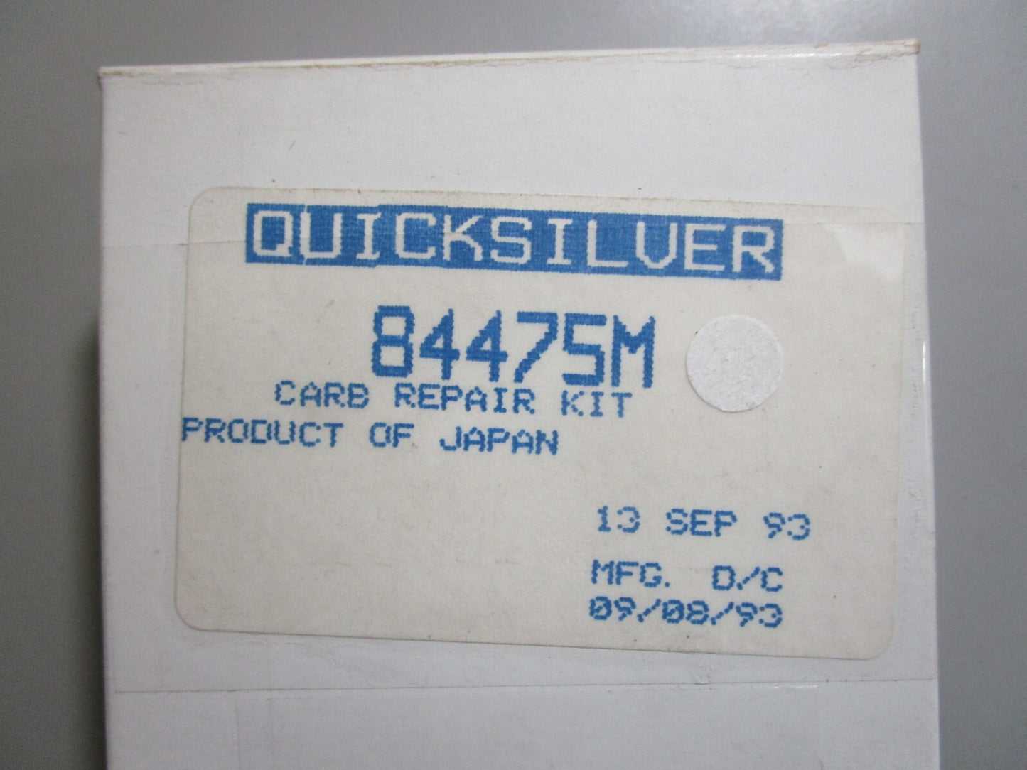 *NEW OEM* 0810 Mercury Quicksilver Carburetor Repair Kit 84475M