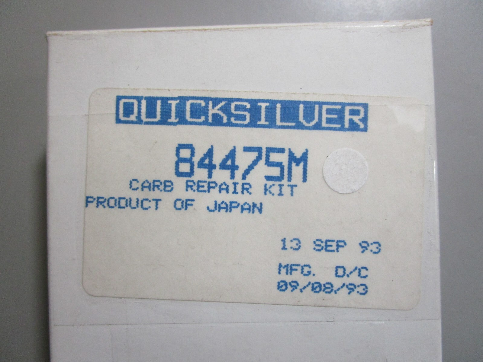 *NEW OEM* 0810 Mercury Quicksilver Carburetor Repair Kit 84475M