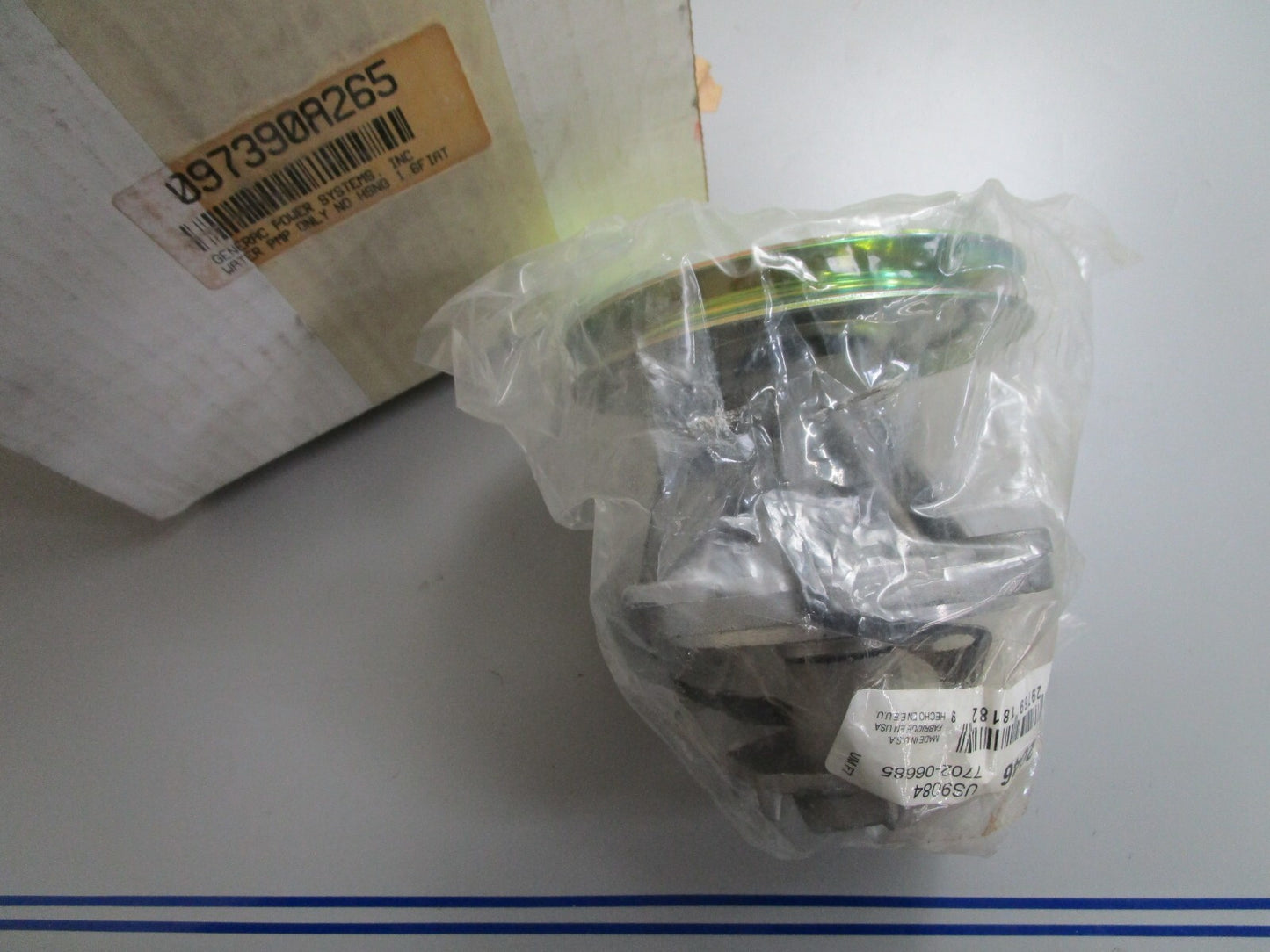 *NEW OEM* 0820 Generac 1.6 Fiat Water Pump Only (No Housing) 097390A265