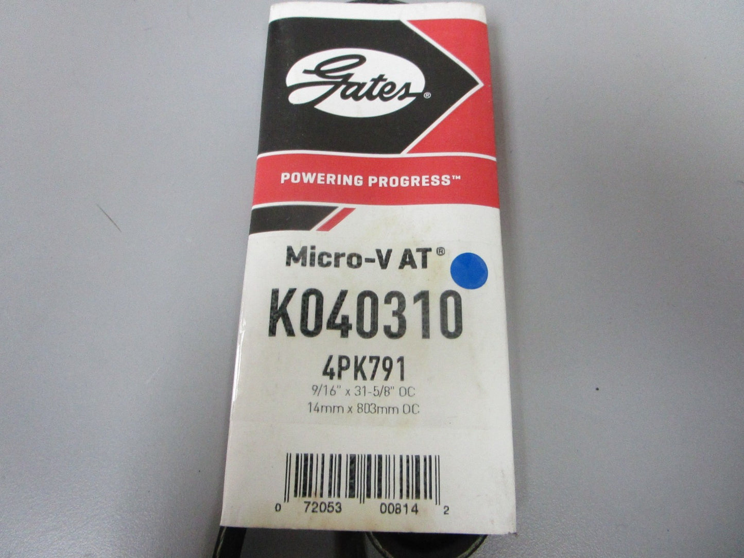 NEW K040310 Gates Micro-V 9/16" x 31 ⅝" Serpentine Belt 0720