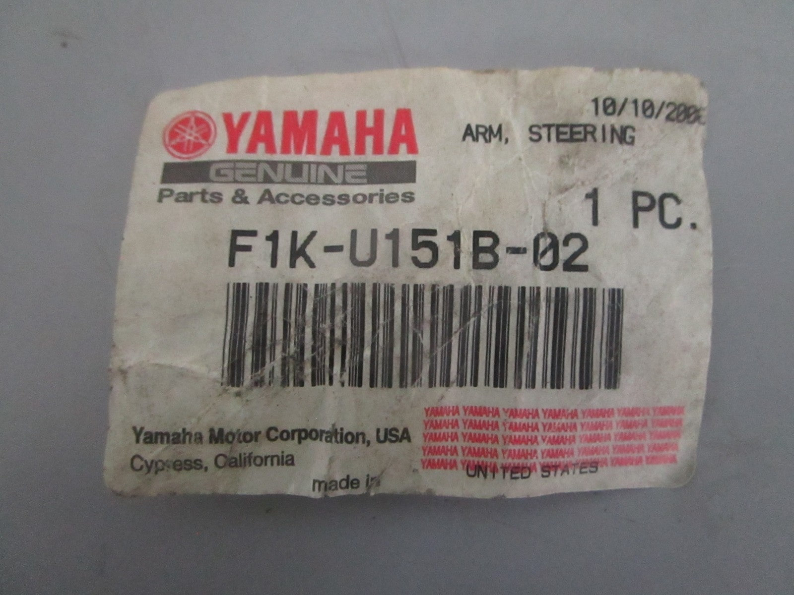 NEW OEM F1K-U151B-02-00 Yamaha Steering Arm 0820