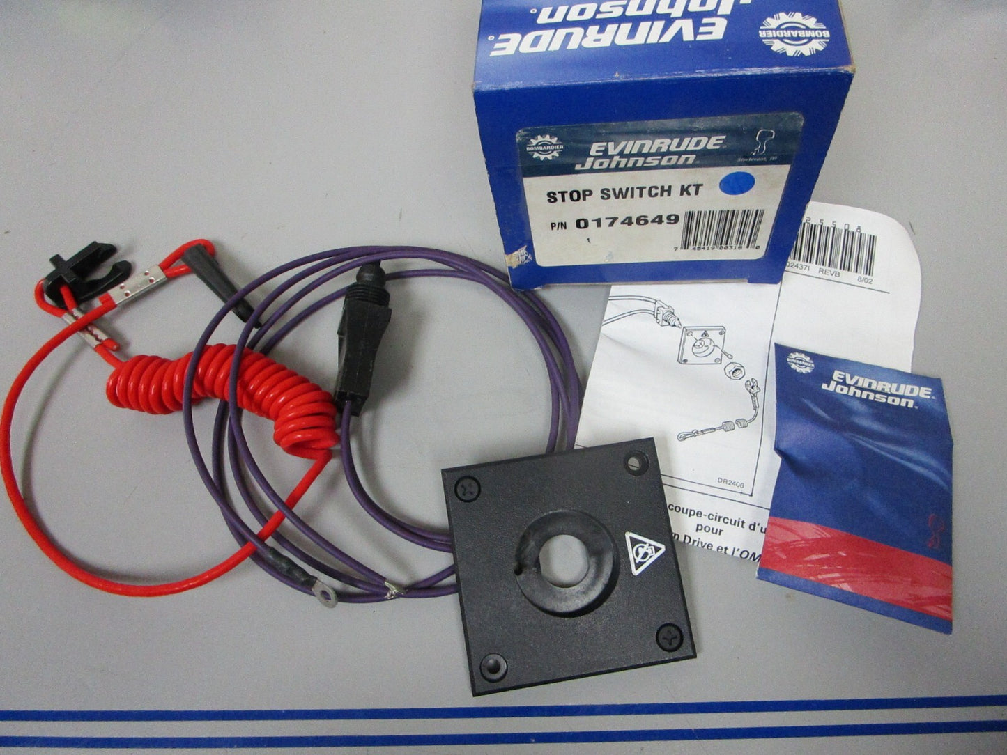 *NEW OEM* 0810 OMC Johnson Evinrude Stop Switch Kit 174649 0174649