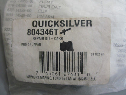 *NEW OEM* 0820 Mercury Quicksilver Carburetor Repair Kit 804346T1
