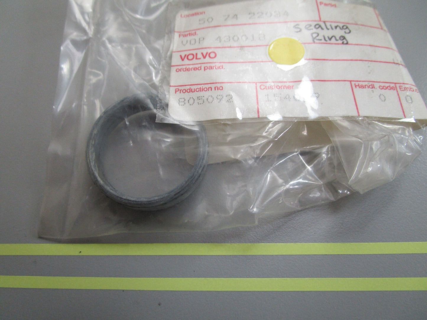 *NEW OEM* 0810 Volvo Penta Sealing Ring 430018