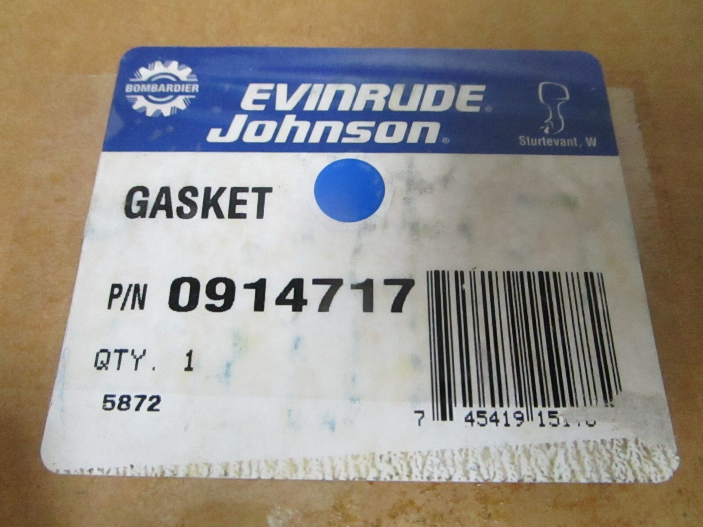*NEW OEM* 0810 OMC Johnson Evinrude Gasket 914717 0914717