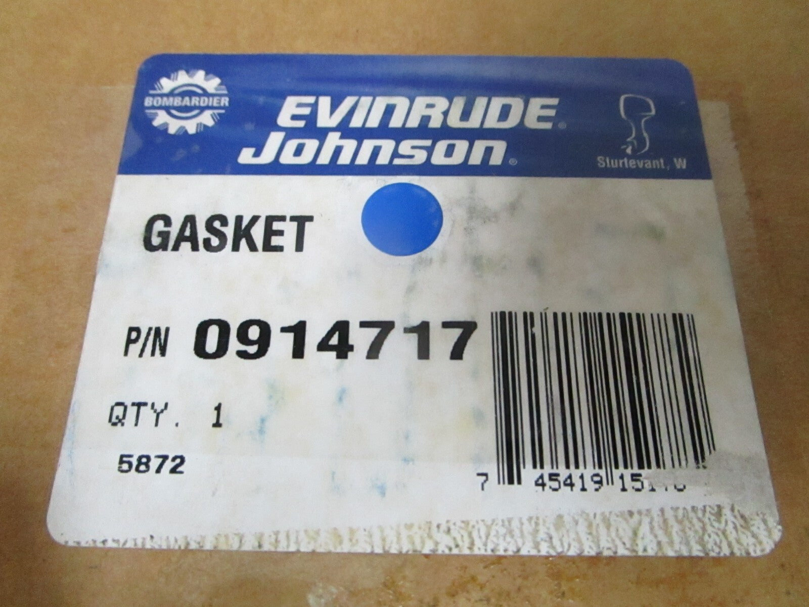 *NEW OEM* 0810 OMC Johnson Evinrude Gasket 914717 0914717
