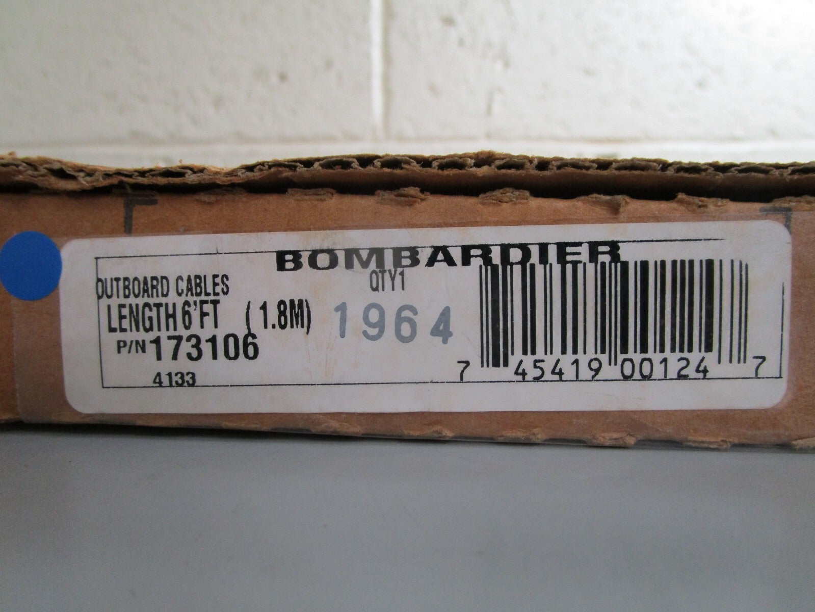 *NEW OEM* 0820 OMC Johnson Evinrude 6' Control Cable 173106 0173106