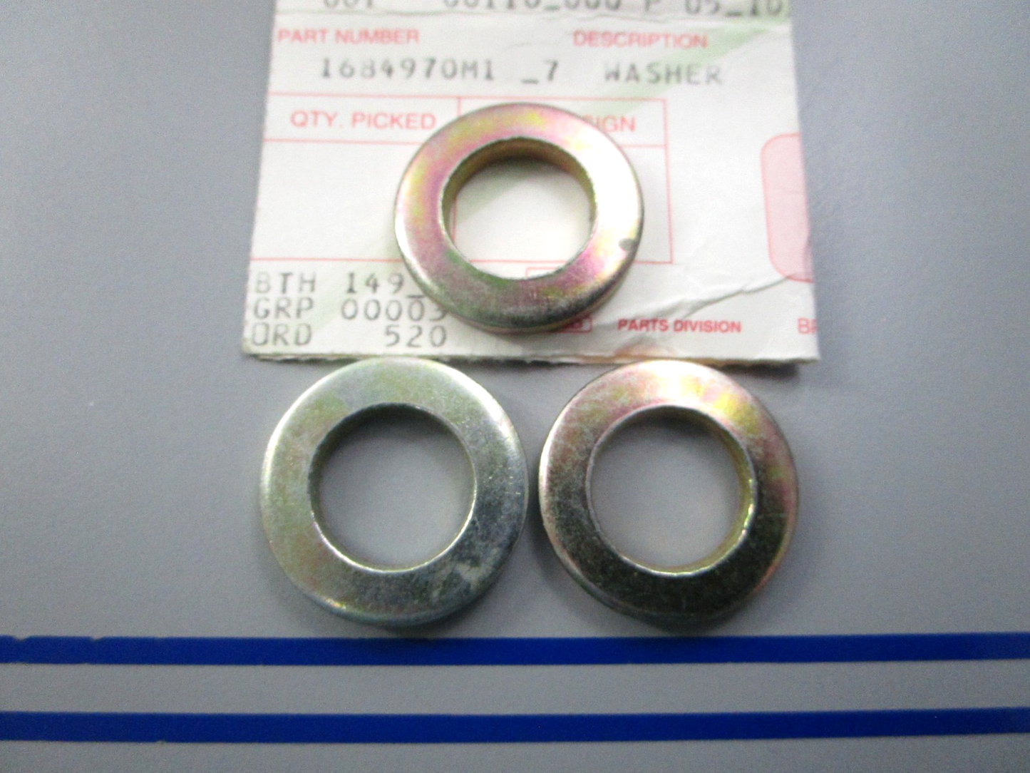 NEW OEM (LOT OF 3) 1684970M1 Massey Ferguson Washer 0810