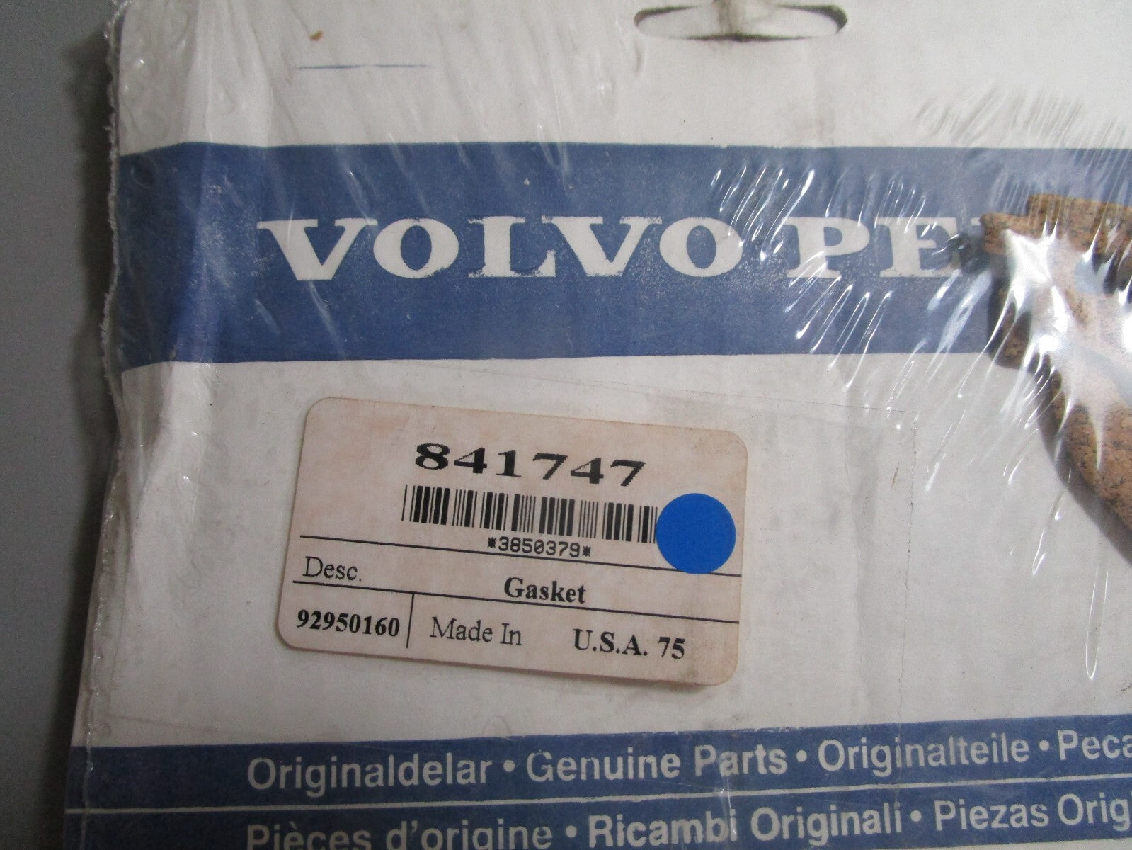 *NEW OEM* 0810 Volvo Penta Gasket 1378870-8