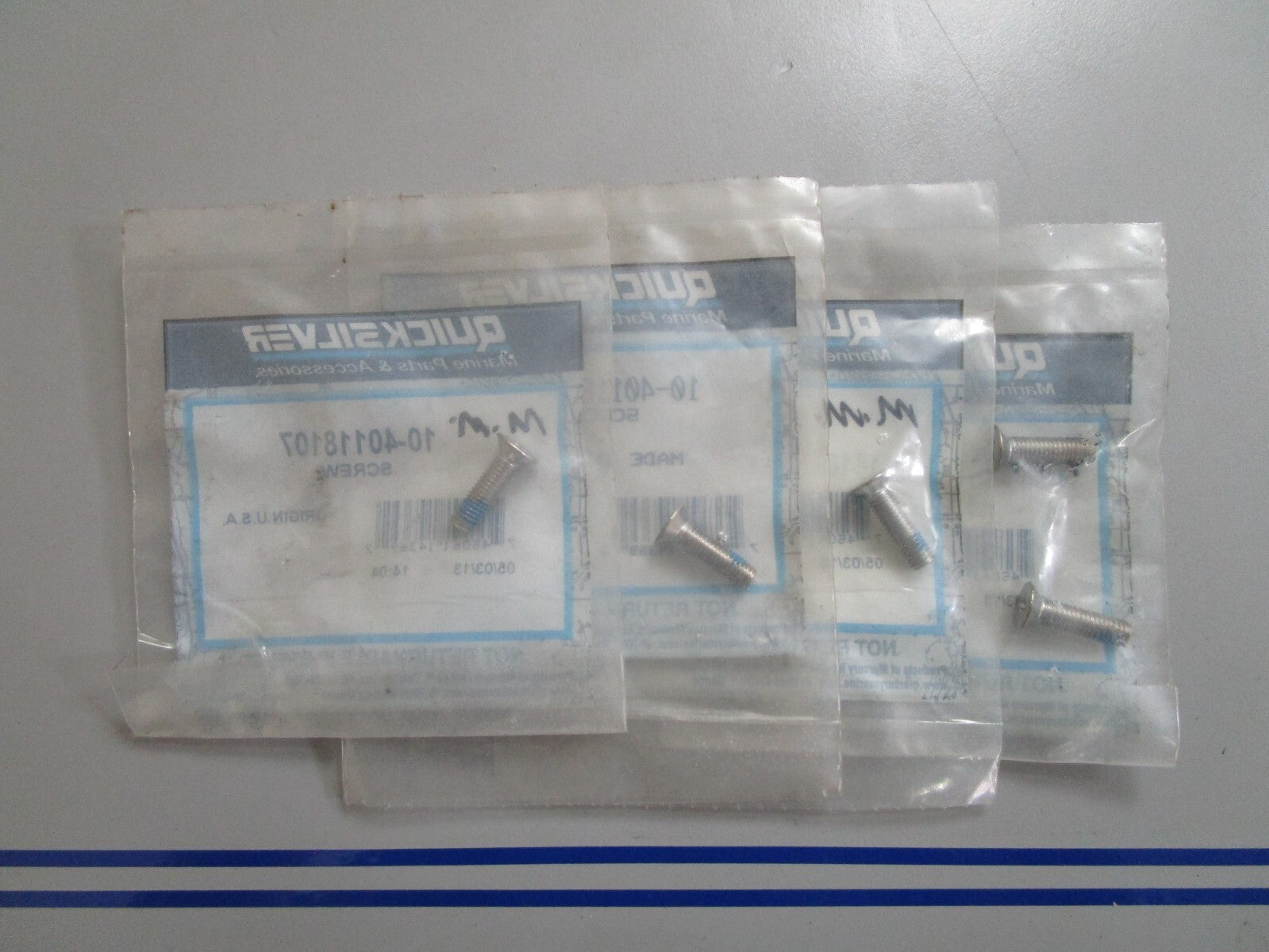 *NEW OEM* (LOT OF 5) 0810 Mercury Quicksilver Screw 10-40118107