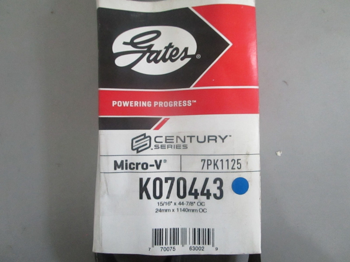 NEW K070443 Gates Century Series Micro-V Serpentine Belt 0820
