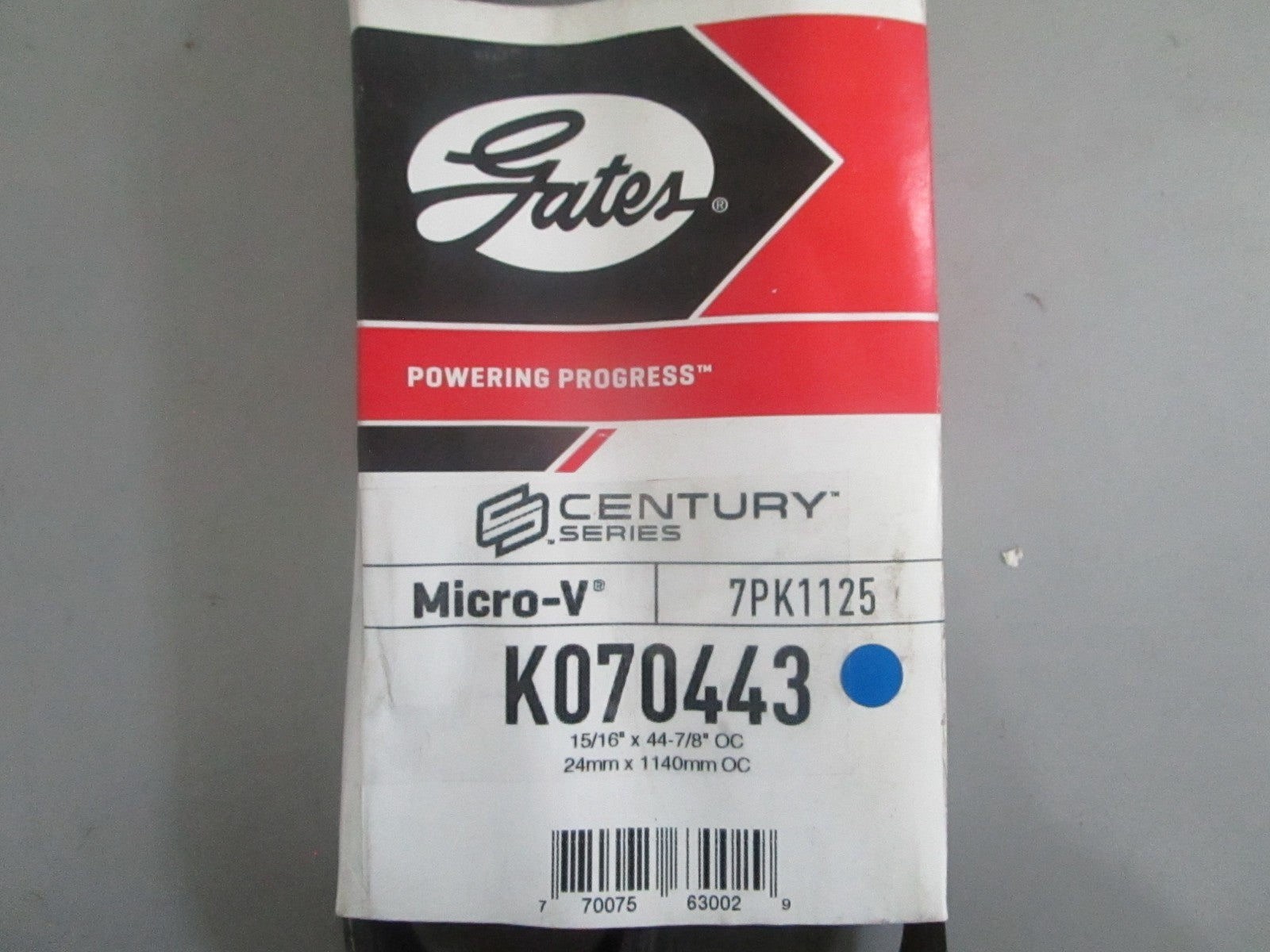 NEW K070443 Gates Century Series Micro-V Serpentine Belt 0820