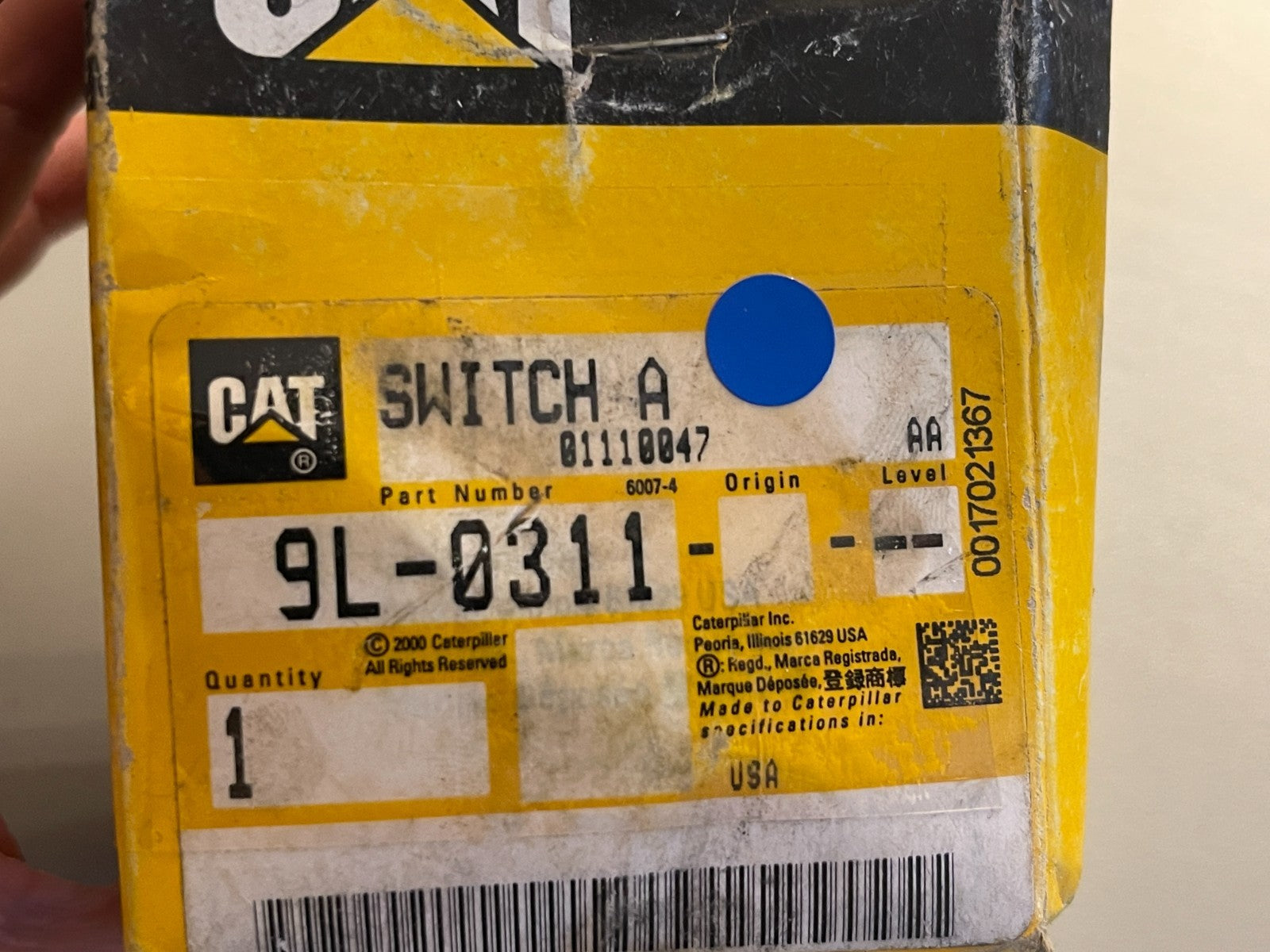 NEW OEM 9L-0311 CAT Caterpillar 12V Magnetic Switch Assembly 0720