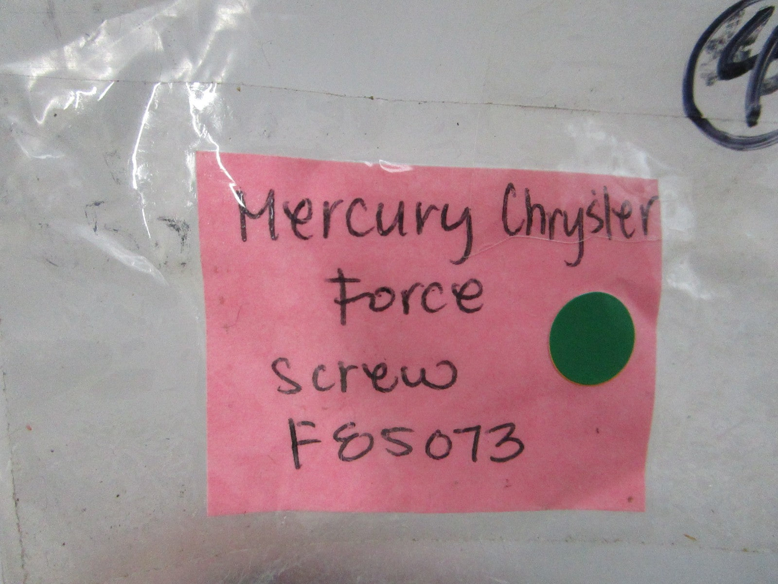 NEW OEM F85073 Mercury Chrysler Force Screw 0810