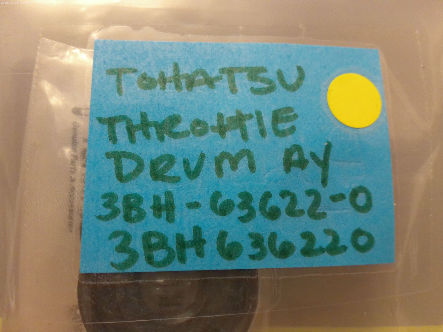 *NEW OEM* 0810 Tohatsu Throttle Drum Assembly 3BH-63622-0 3BH636220