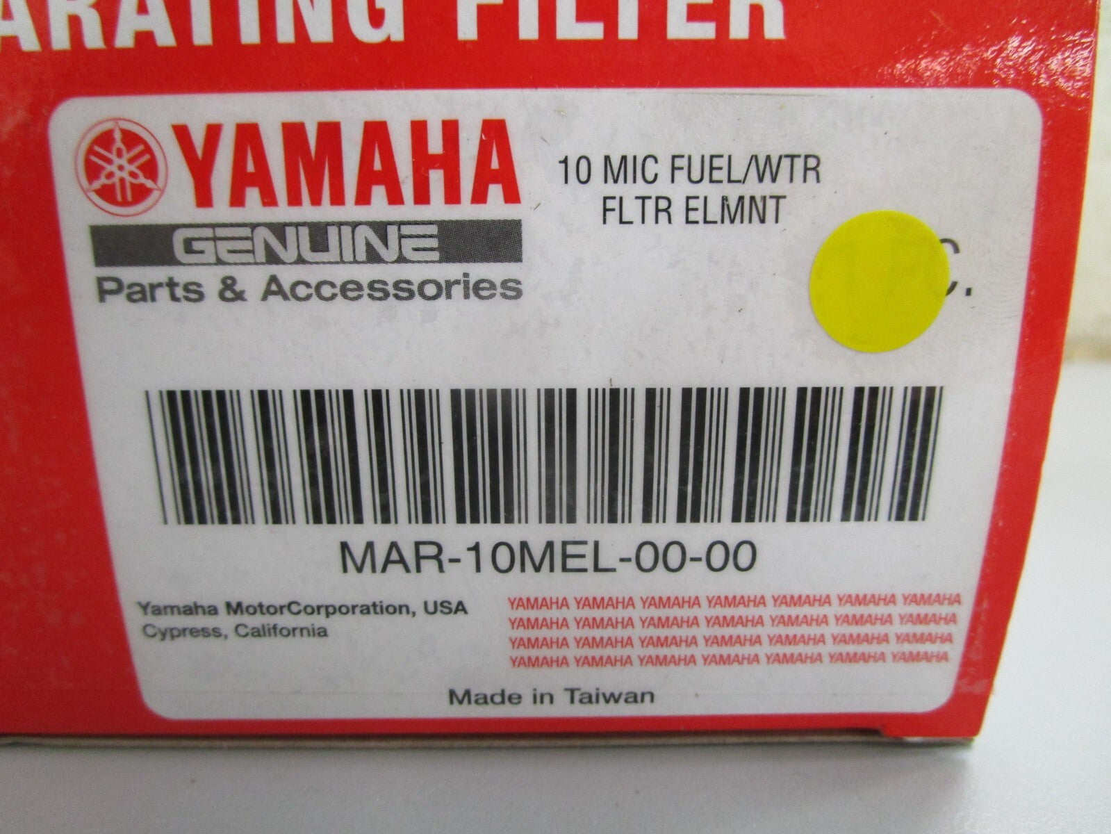 *NEW OEM* 0820 Yamaha Fuel/Water Separating Filter MAR-10MEL-00-00