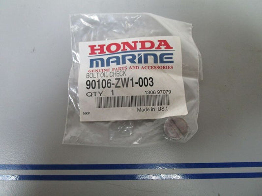 *NEW OEM* 0770 Honda Oil Check Bolt 90106-ZW1-003